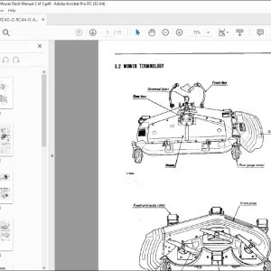 Kubota RC40-G RC44-G AND RC48-G Mower Deck Manual - PDF DOWNLOAD