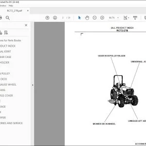 Kubota RC72-27B Mowers Parts Book Manual - PDF DOWNLOAD