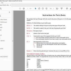 Kubota RCK60-24B Mower Parts Book Manual - PDF DOWNLOAD