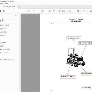 Kubota RCK60B-22BX Parts Book Manual - PDF DOWNLOAD
