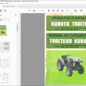 Kubota Tractor B5100D B6100D B7100D B5100E B6100E Operator's Manual - PDF DOWNLOAD