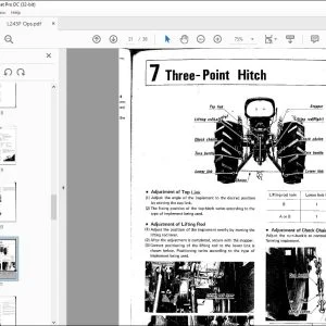 Kubota Tractor L245F Operator's Manual - PDF DOWNLOAD