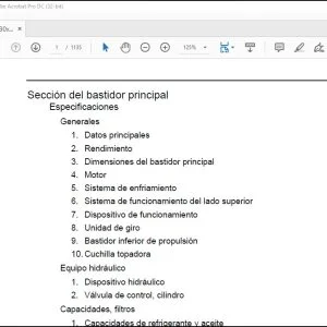 Link Belt 130 X2 excavadora Manual de servicio - PDF DOWNLOAD (Spanish)