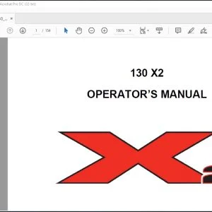 Linkbelt 130 X2 Excavator Operator's Manual 2106 - PDF DOWNLOAD