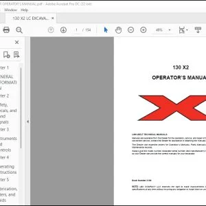 Linkbelt 130 X2 Excavator Operator's Manual 2106 - PDF DOWNLOAD