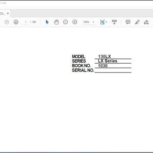 Linkbelt 130LX Excavator Service Manual 1030 - PDF DOWNLOAD