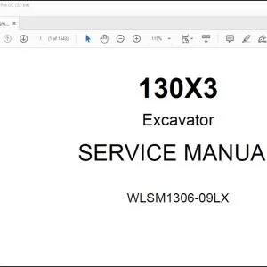 Linkbelt 130X3 Excavator Service Manual WLSM1306-09LX - PDF DOWNLOAD