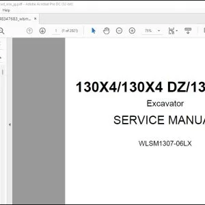 Linkbelt 130X4 130X4 DZ 130X4 LC Hydraulic Excavator Service Manual WLSM1307-06LX - PDF DOWNLOAD