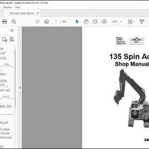 Linkbelt 135 Spin Ace Excavators Shop Manual 1112 - PDF DOWNLOAD
