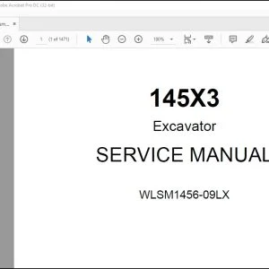 Linkbelt 145X3 Excavator Service Manual WLSM1456-09LX - PDF DOWNLOAD