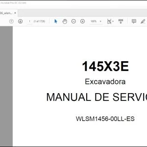 Linkbelt 145X3E Excavadora MANUAL DE SERVICIO WLSM1456-00LL-ES - PDF DOWNLOAD
