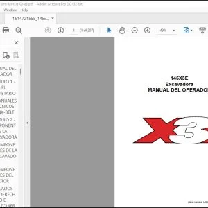Linkbelt 145X3E Excavadora MANUAL DEL OPERADOR 145X3E-D-OM-LAR-LXG-00-ES - PDF DOWNLOAD