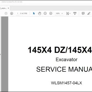 Linkbelt 145X4 DZ 145X4 LC Excavator Service Manual WLSM1457-04LX - PDF DOWNLOAD