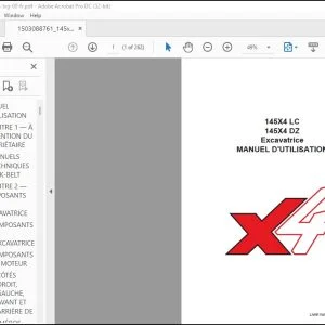 Linkbelt 145X4 LC 145X4 DZ Excavatrice MANUEL D'UTILISATION 145X4-OM-LXG-00-FR - PDF DOWNLOAD (French)