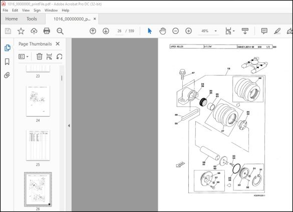 Linkbelt 160LX - EX Excavator Parts Manual 1016 - PDF DOWNLOAD ...