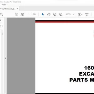 Linkbelt 160LX - EX Excavator Parts Manual 1016 - PDF DOWNLOAD