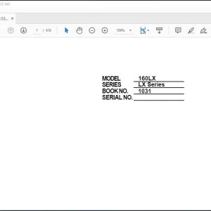 Linkbelt 160LX Excavator Service Manual 1031 - PDF DOWNLOAD