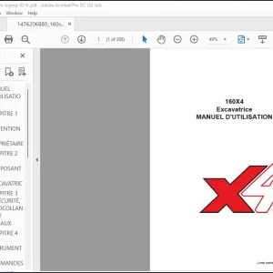 Linkbelt 160X4 Excavatrice MANUEL D'UTILISATION 160X4-OM-LXG-02-FR - PDF DOWNLOAD (French)