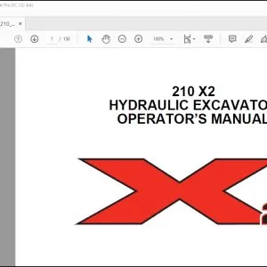 Linkbelt 210 X2 Hydraulic Excavator Operator's Manual 2101 - PDF DOWNLOAD