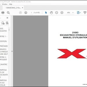 Linkbelt 210X3 Excavatrice Hydraulique MANUEL D'UTILISATION 210X3-OM-LXG-00-FR - PDF DOWNLOAD