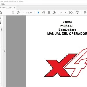 Linkbelt 210X4 210X4 LF Excavadora MANUAL DEL OPERADOR 210X4-OM-LXG-00-ES - PDF DOWNLOAD (Spanish)