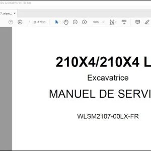 Linkbelt 210X4 210X4 LF Excavatrice MANUEL DE SERVICE WLSM2107-00LX-FR - PDF DOWNLOAD