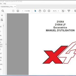Linkbelt 210X4 210X4 LF Excavatrice MANUEL D'UTILISATION 210X4-OM-LXG-00-FR - PDF DOWNLOAD (French)