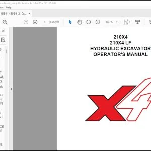 Linkbelt 210X4 210X4 LF Hydraulic Excavator Operator's Manual 210X4-OM-LXG-10 - PDF DOWNLOAD