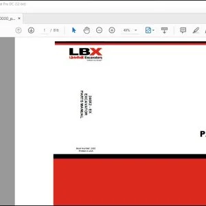 Linkbelt 240X2 Excavator Parts Manual 2202 - PDF DOWNLOAD