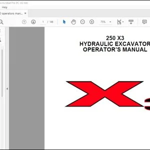 Linkbelt 250 X3 Hydraulic Excavator Operator's Manual 2154 - PDF DOWNLOAD