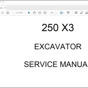 Linkbelt 250 X3 Hydraulic Excavator Service Manual 2354 - PDF DOWNLOAD
