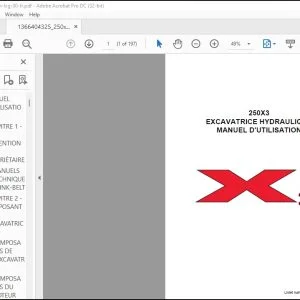 Linkbelt 250X3 EXCAVATRICE HYDRAULIQUE MANUEL D'UTILISATION 250X3-OM-LXG-00-FR - PDF DOWNLOAD