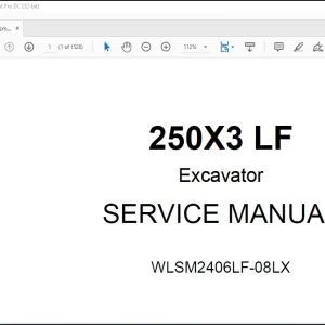 Linkbelt 250X3 LF Excavator Service Manual WLSM2406LF-08LX - PDF DOWNLOAD