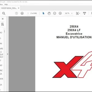 Linkbelt 250X4 250X4 LF Excavatrice MANUEL D'UTILISATION 250X4-OM-LXG-00-FR - PDF DOWNLOAD (French)