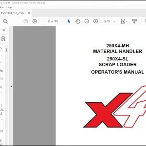 Linkbelt 250X4-MH MATERIAL HANDLER 250X4-SL SCRAP LOADER Excavator Operator's Manual 250X4-MH-OM-LXG-02 - PDF DOWNLOAD