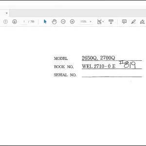 Linkbelt 2650Q & 2700Q Quantum Series Service Manual S819 - PDF DOWNLOAD