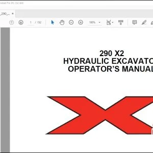 Linkbelt 290 X2 Hydraulic Excavator Operator's Manual 2103 - PDF DOWNLOAD