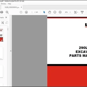 Linkbelt 290LX Excavator Parts Manual 1028 - PDF DOWNLOAD