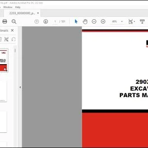 Linkbelt 290X2 Excavator Parts Manual 2203 - PDF DOWNLOAD