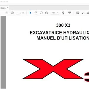 Linkbelt 300 X3 EXCAVATRICE HYDRAULIQUE MANUEL D'UTILISATION 2156 - PDF DOWNLOAD (French)
