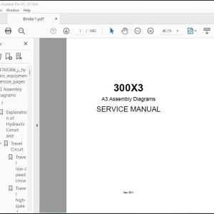 Linkbelt 300X3 A3 Assembly Diagrams Service Manual - PDF DOWNLOAD