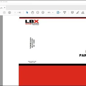 Linkbelt 300X3 Excavator Parts Manual 2255 - PDF DOWNLOAD