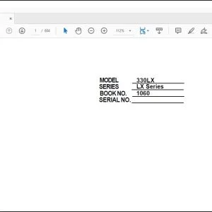 Linkbelt 330LX Excavator Shop Manual 1060 - PDF DOWNLOAD