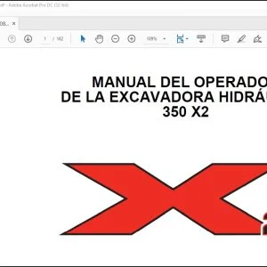 Linkbelt 350 X2 MANUAL DEL OPERADOR DE LA EXCAVADORA HIDRÁULICA - PDF DOWNLOAD (Spanish)