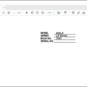 Linkbelt 460 LX Excavator Shop Manual 1063 - PDF DOWNLOAD