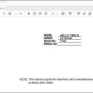 Linkbelt 460LX TIER 3 Excavator Service Manual - PDF DOWNLOAD