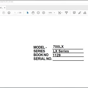 Linkbelt 700LX Operator's Manual 1129 - PDF DOWNLOAD
