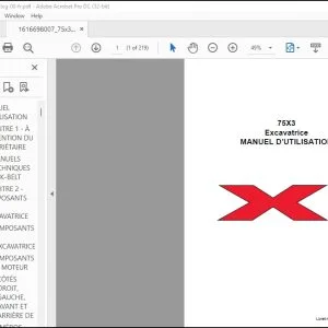 Linkbelt 75X3 Excavatrice MANUEL D'UTILISATION 75X3-OM-LXG-00-FR - PDF DOWNLOAD (French)