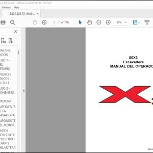 Linkbelt 80X3 Excavadora MANUAL DEL OPERADOR 80X3-OM-LXG-00-ES - PDF DOWNLOAD (Spanish)