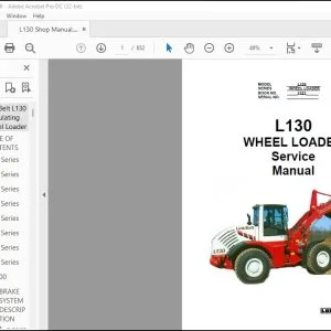 Linkbelt L130 WHEEL LOADER Service Manual 1121 - PDF DOWNLOAD